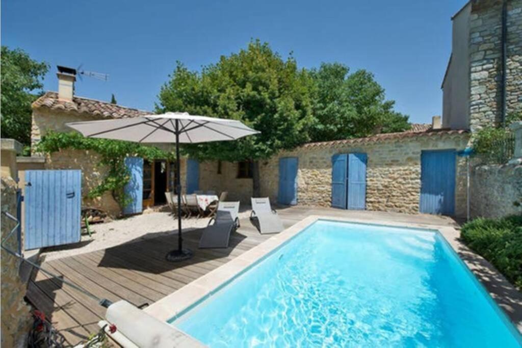 Maison De Plain Pied Pour 4 Pers Piscine Lussan Lussan  Exterior photo