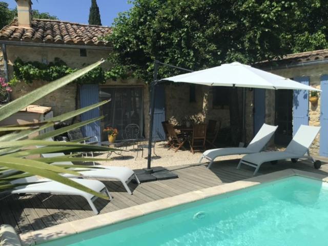 Maison De Plain Pied Pour 4 Pers Piscine Lussan Lussan  Exterior photo